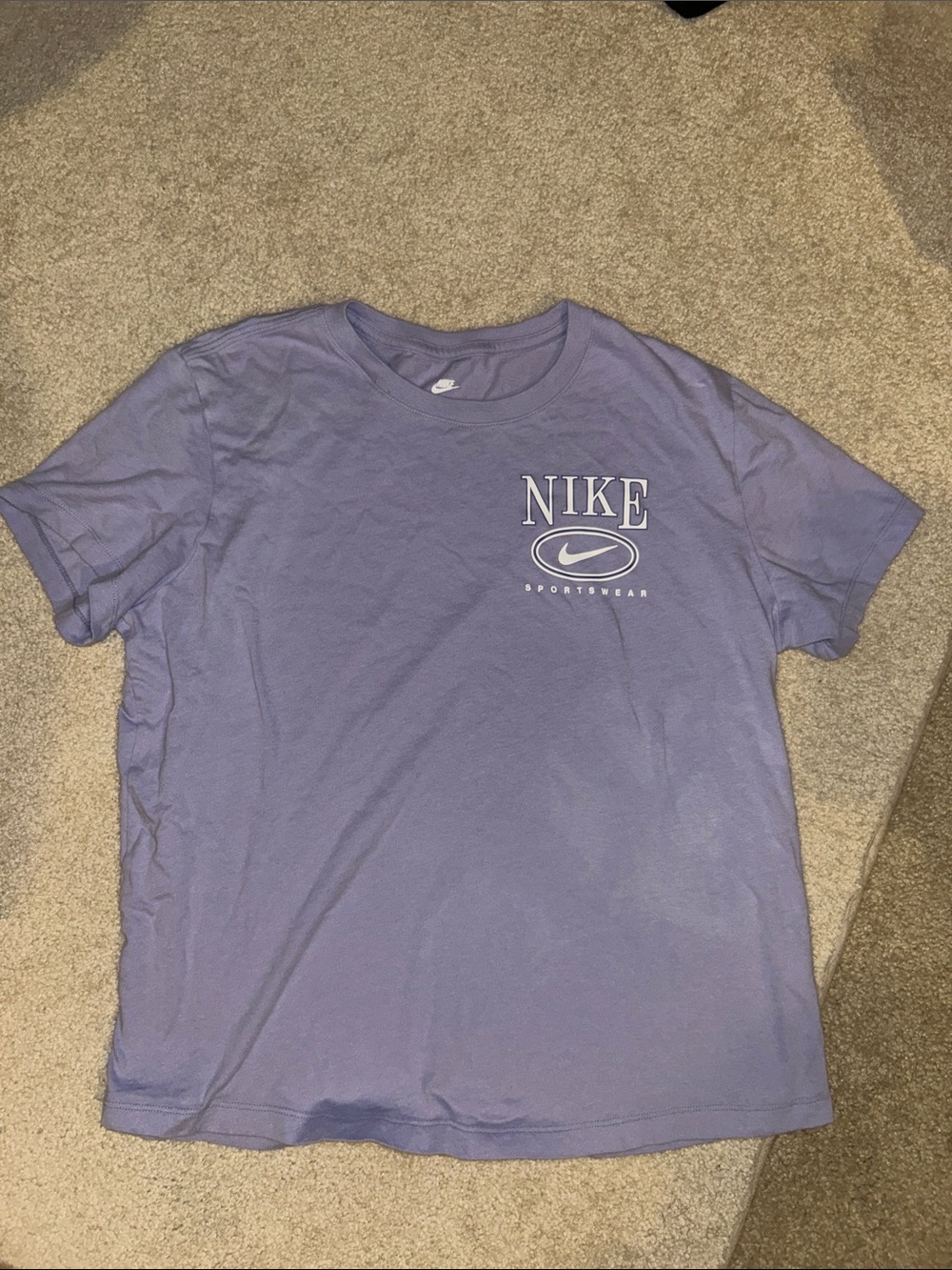 Nike Lavender Short Sleeve Logo Tee